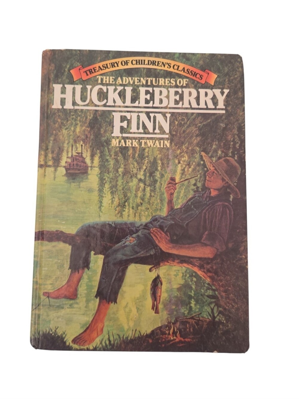 Vintage 1981 The Adventures of Huckleberry Finn Hardcover Book Mark Twain